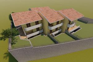 Aci Catena, villa a schiera su due livelli e giard