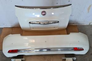 Portellone e paraurti posteriore fiat 500 cabrio