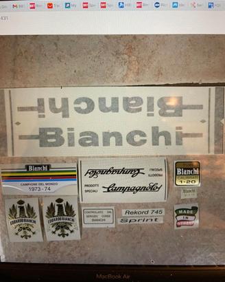 Serie completa adesivi per Bianchi SPRINT