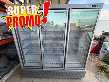 ❄️FRIGO VETRINA CONGELATORE ISA 3 ANTE NEGATIVO
