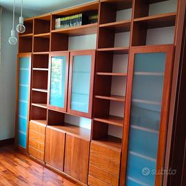 libreria legno di ciliegio 