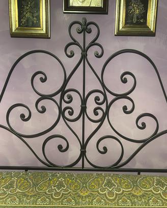 Testiera letto ferro battuto artigianale