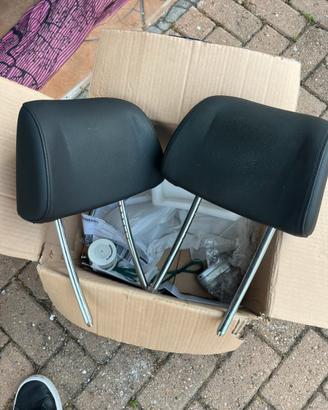 Poggia testa bmw e 91 pelle nera