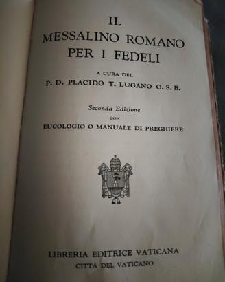 messalino romano per i fedeli 