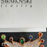 spilla vintage Swarovski di maschera
