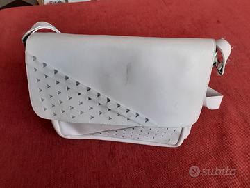 borsa donna in pelle bianca