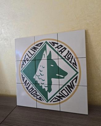 quadro mattonelle logo calcio Avellino ultras