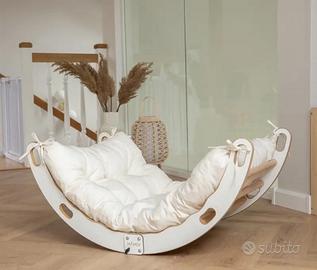 Altalena in legno a Dondolo