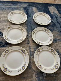 Set di 6 piatti da pizza decorati