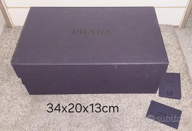 scatola Prada viola scuro uomo