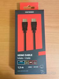 Cavo HDMI maschio-maschio high speed 1,5 metri