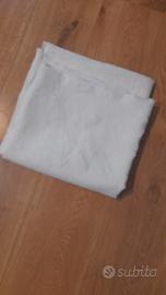 scampolo tessuto puro lino  bianco 