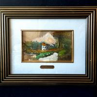 Dipinto italiano - opera originale olio su oro