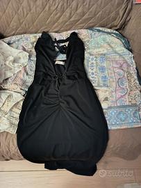 vestito donna tubino nero 