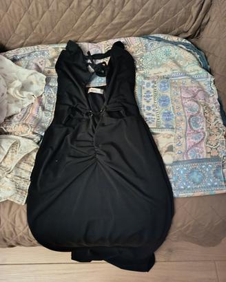 vestito donna tubino nero 
