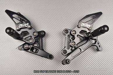 PRKTM01 PEDANE PILOTA REGOLABILI DBK KTM DUKE 990 / R 2024-2025