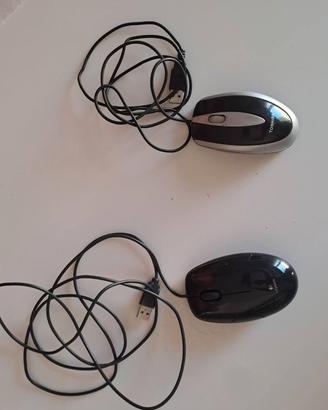 Coppia Mouse USB Logitech e Toshiba