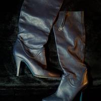 Stivali donna Patrizia Pepe blu 37.5 in pelle