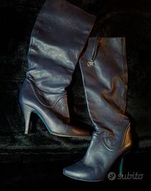 Stivali donna Patrizia Pepe blu 37.5 in pelle