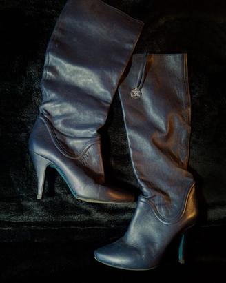 Stivali donna Patrizia Pepe blu 37.5 in pelle