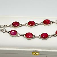 Bracciale e Orecchini Rubini Indiani