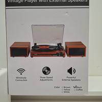 giradischi wireless Bluetooth 