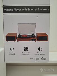 giradischi wireless Bluetooth 