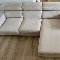 Divano Gaia Grigio Perla con Penisola