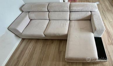 Divano Gaia Grigio Perla con Penisola