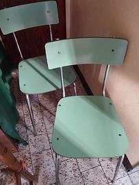 Sedie  vintage anni 60 in formica