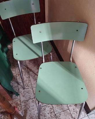 Sedie  vintage anni 60 in formica