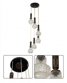 Lampadario anni 70 vintage