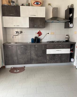 Cucina moderna completa di elettrodomestici