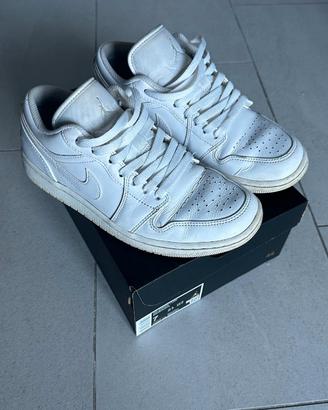 Air Jordan 1 Low – White/White – taglia EU 40