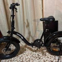 Woow bike pieghevole fat bike 20 con freni a disco