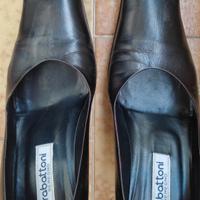 scarpe in pelle con tacco 