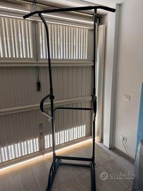 Power tower dip station