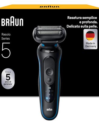 Braun Serie 5 Rasoio Elettrico Barba 51-B1000s Blu
