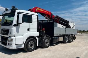 Man TGS 35.420 gru PK 65.002 con Jib + cassone fis