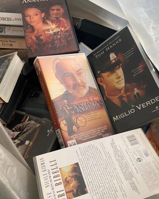 Vhs lotti di videocassette