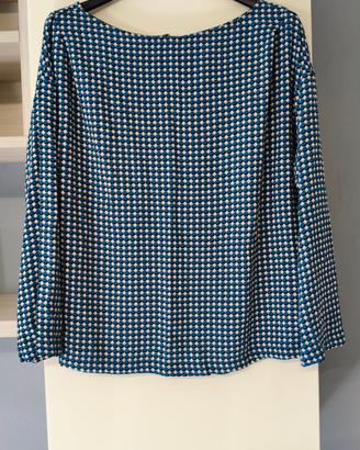 blusa top a maniche lunghe tg M nuova BENETTON