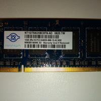 RAM 1GB nanya ddr2 nt1gt64uh8c0fn-ad