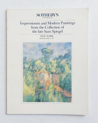 Catalogo Sotheby's Sam Spiegel 1987 Arte Moderna