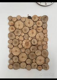Quadro decorativo in legno naturale – artigianale