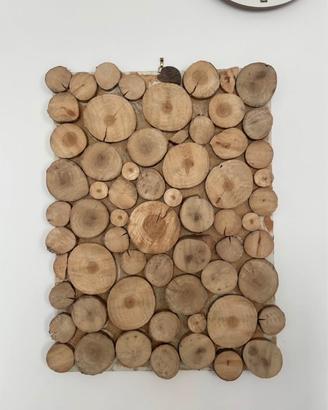 Quadro decorativo in legno naturale – artigianale