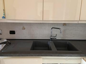 Lavello cucina 2 vasche piu sgocciolatoio