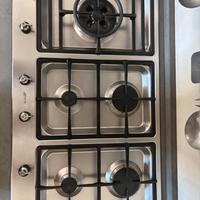 Piano cottura, a gas