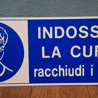 cartello indossare la cuffia