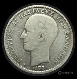1 Dracma in argento Regno di Grecia 1873