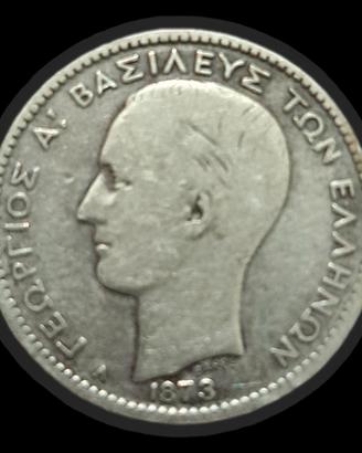 1 Dracma in argento Regno di Grecia 1873